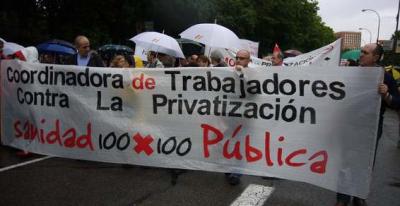 Una gran movilización recorre las calles de Madrid en defensa de la sanidad pública