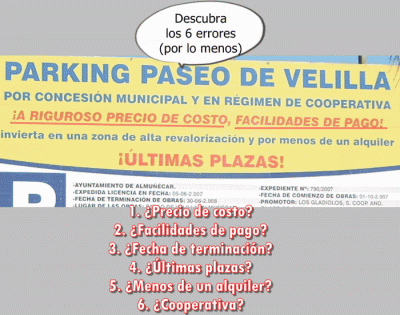 Los propietarios de plazas de aparcamiento en San Cristóbal y Velilla están obligados a hacer una aportación extra para las obras de ambos aparcamientos