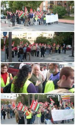 Manifestación de las trabajadoras y trabajadores del Servicio de Ayuda a Domicilio