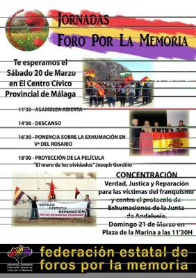 Jornadas en Málaga por la Memoria Histórica