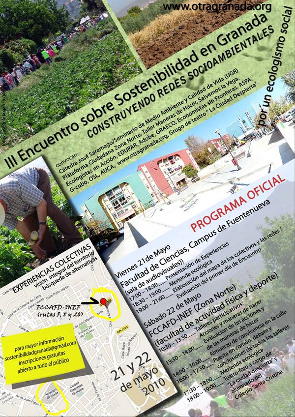 III ENCUENTRO SOBRE LA SOSTENIBILIDAD EN GRANADA 2010: CONSTRUYENDO REDES SOCIOAMBIENTALES