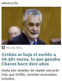 Benavides cobra doce mil euros más que el Presidente de la Junta gracias al voto favorable del PSOE y el PP