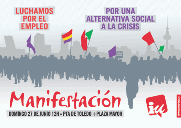 Manifestación: Luchamos por el empleo, por una alternativa social a la crisis