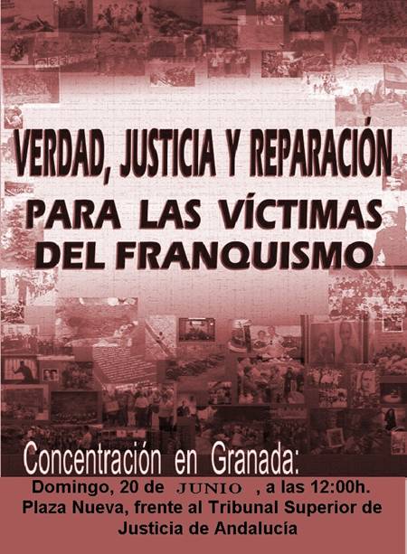 Concentración en Granada: Verdad, Justicia y Reparación