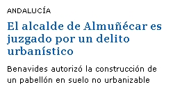 El alcalde de Almuñécar es juzgado por un delito urbanístico