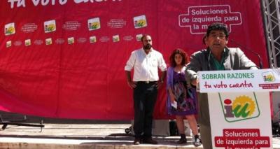 Valderas pide en Granada el voto a IU para garantizar un cambio contra políticas de derecha