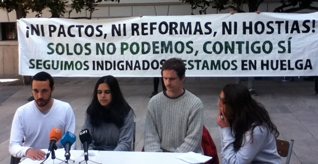 El 15M de Granada participará en la Huelga General con piquetes informativos y una manifestación sin banderas