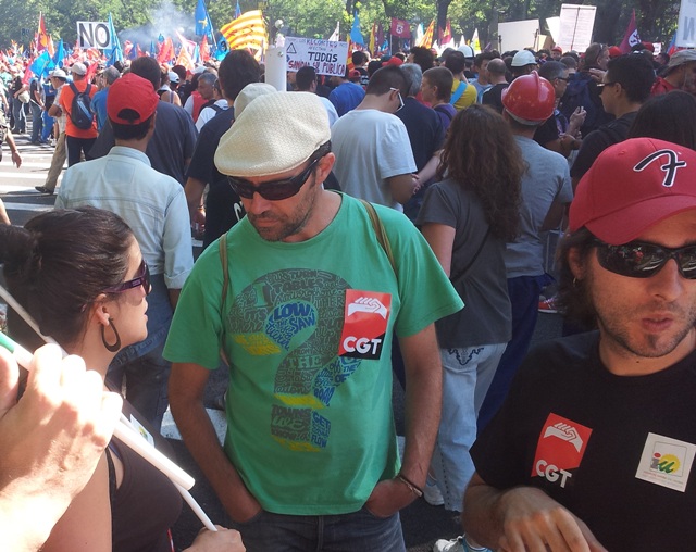 IU de Almuñécar estuvo en Madrid apoyando las reivindicaciones de los mineros