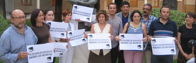 Valderas llama a movilizarse contra la tortura financiera del PP, que nos arrebata los derechos y el Estatuto