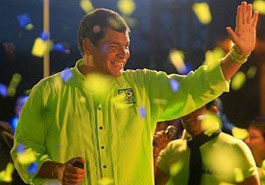 IU felicita por su reelección al presidente Correa y pone como ejemplo a seguir su lucha contra la deuda ilegítima