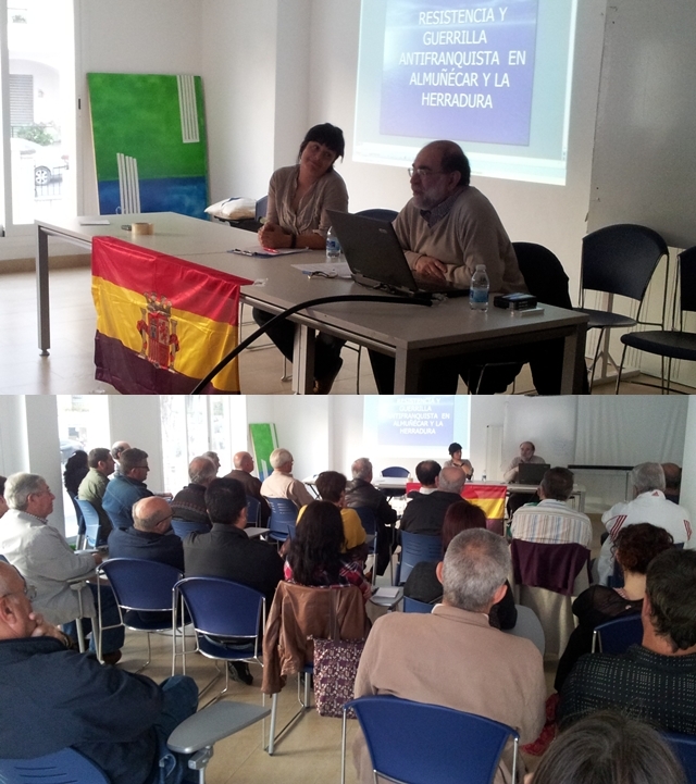 Interesante y concurrida charla del profesor Azuaga en La Herradura el 12 de abril