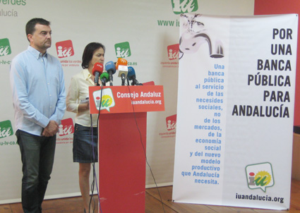 IU defiende que el instrumento financiero que necesita Andalucía es un banco público