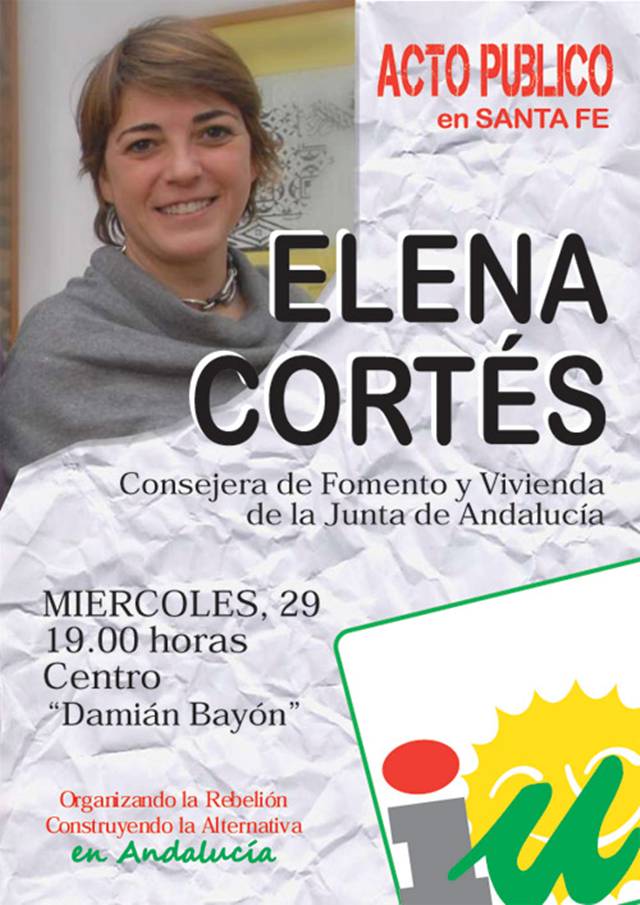 Elena Cortés el miércoles en Santafé