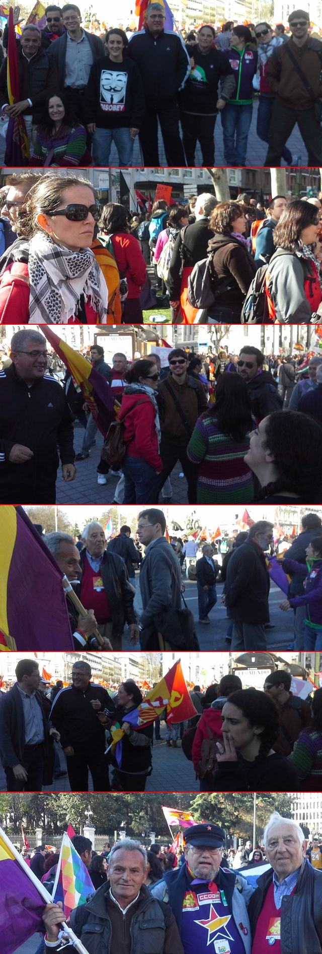 Marcha por la Dignidad. IU Almuñécar en Madrid