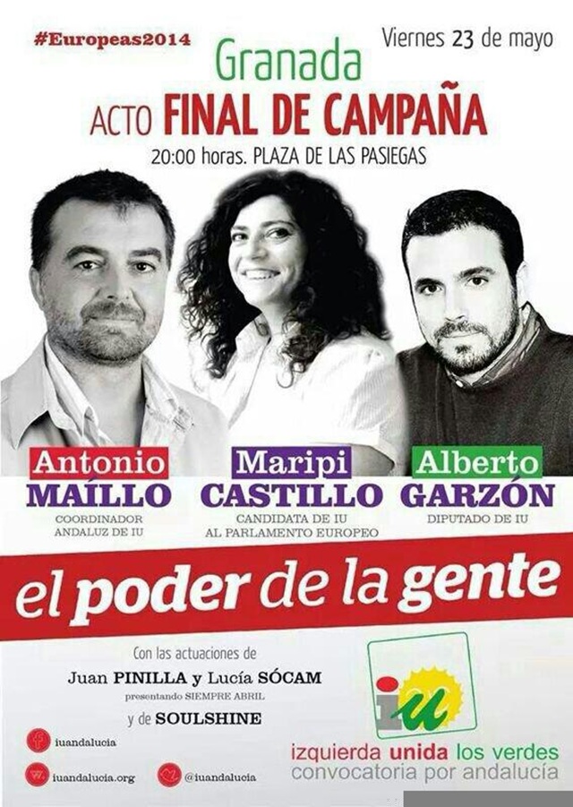 El viernes te esperamos en Granada para el cierre de campaña