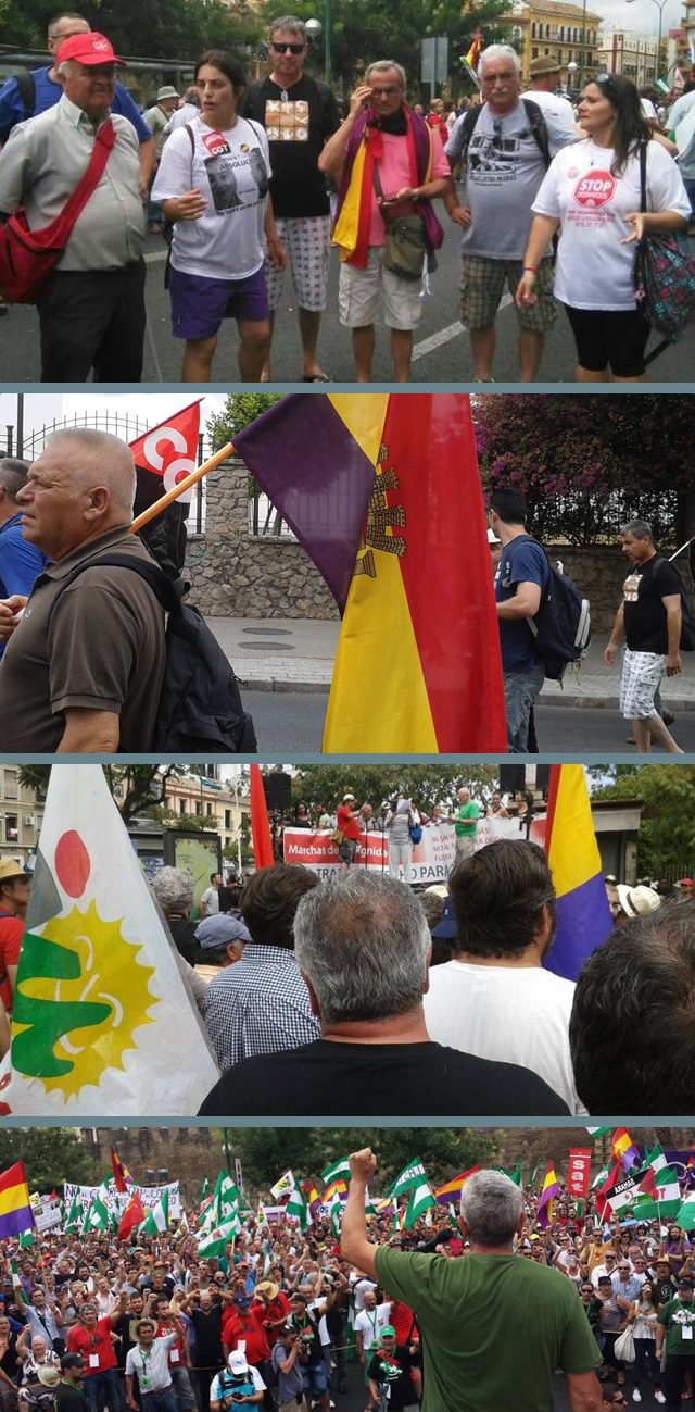 IU Almuñécar estuvo en Sevilla. Marchas de la Dignidad